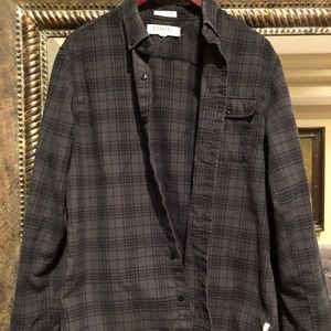 Ezekiel Men’s Button Down Plaid Shirt